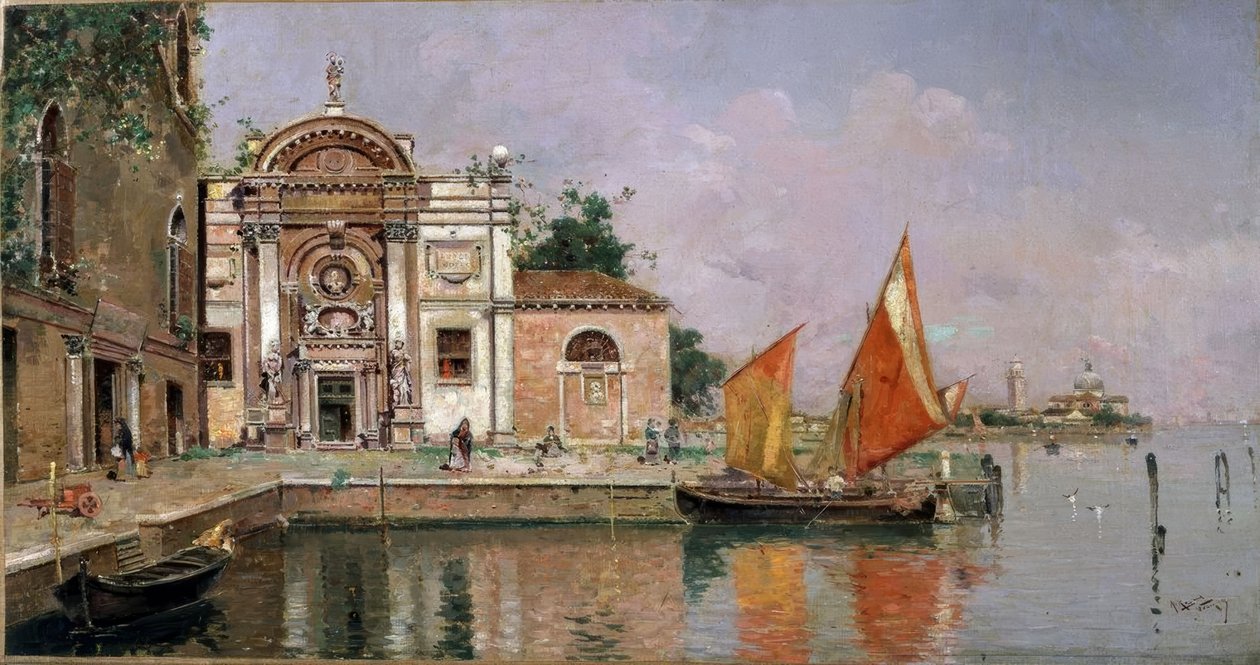 Näkymä Venetsiaan tekijältä Antonio Maria de Reyna Manescau