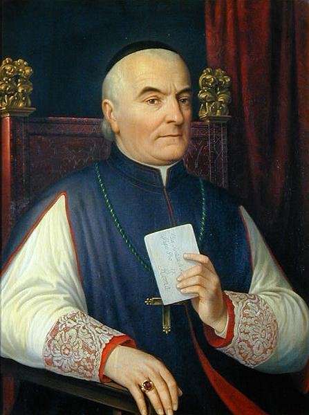 Sienan arkkipiispan monsignor Ferdinando Baldanzin muotokuva tekijältä Antonio Marini