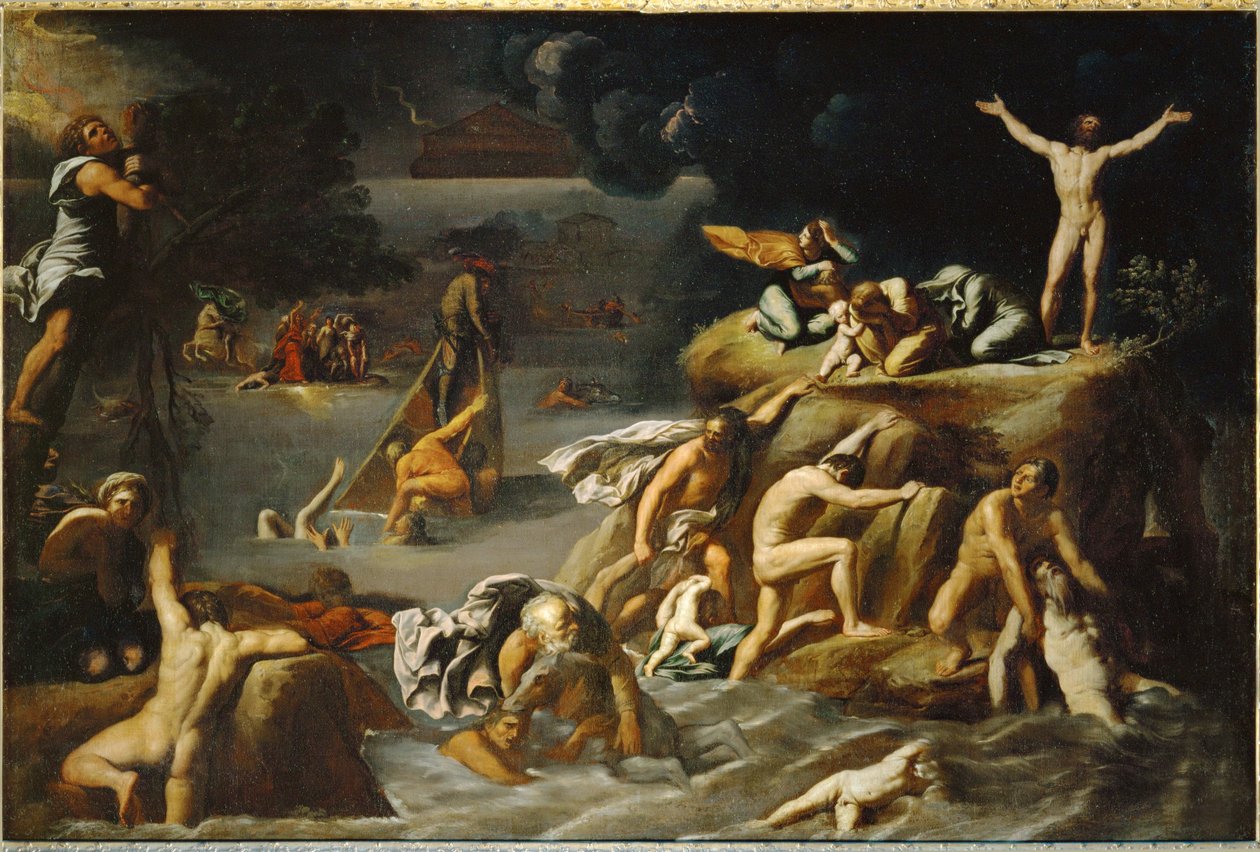 Le Deluge - tulva ... tekijältä Antonio Marziale Carracci
