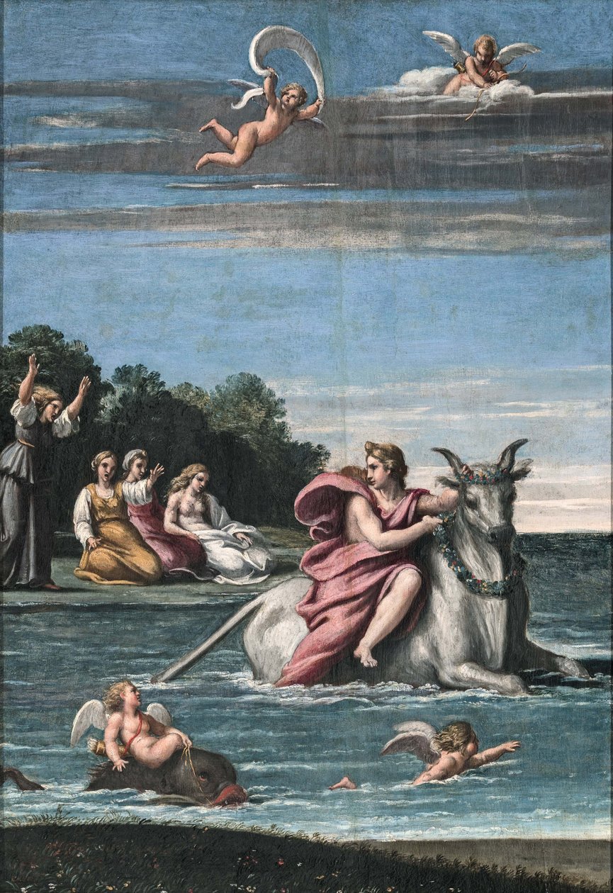 Europan raiskaus, 1602-1605. tekijältä Antonio Marziale Carracci