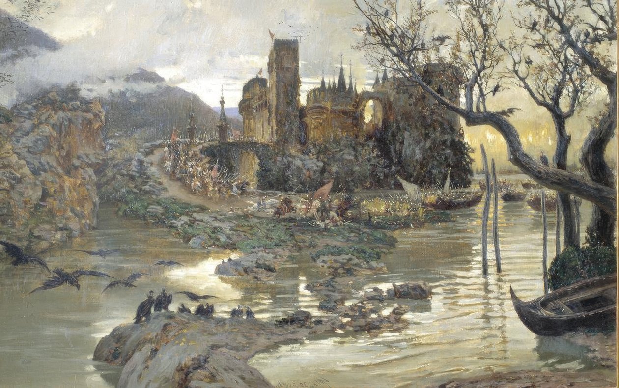 Castillo feudal (feodaalinen linna) tekijältä Antonio Munoz Degrain