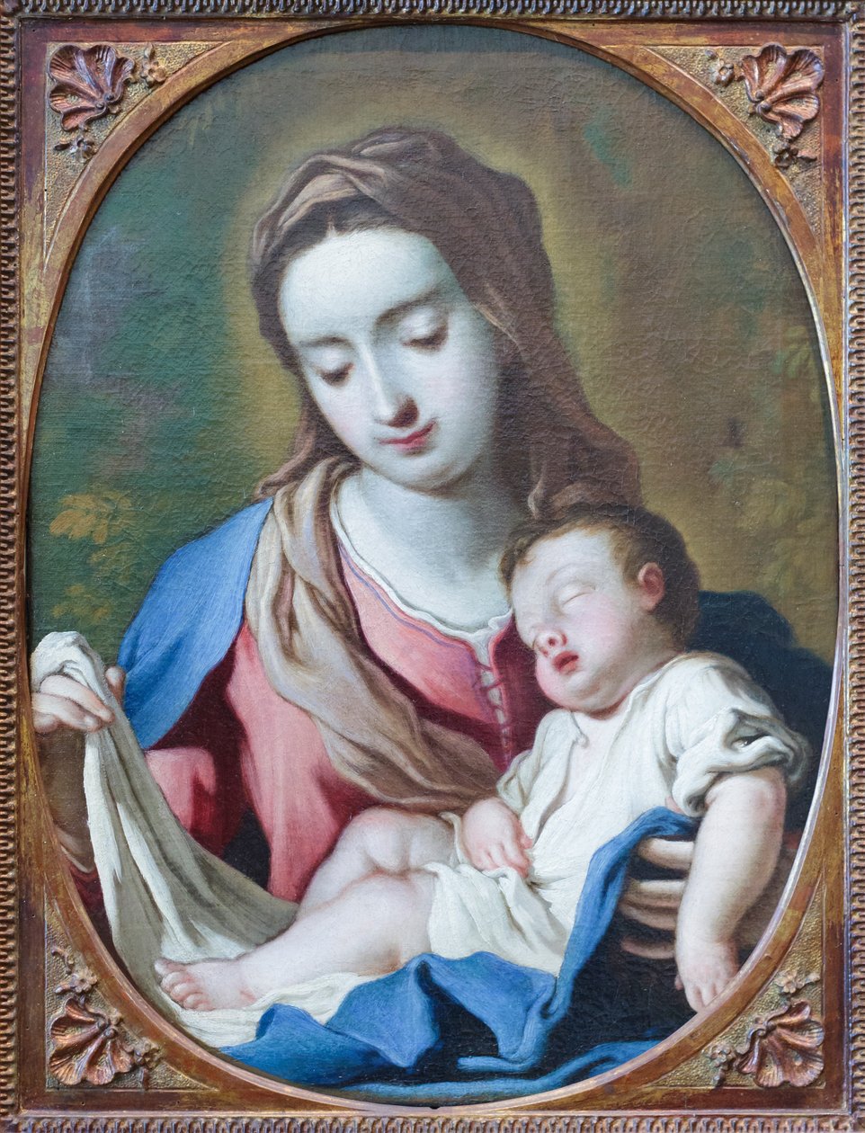 Madonna ja lapsi, 1700-luvun alku (öljy kankaalle) tekijältä Antonio Paglia