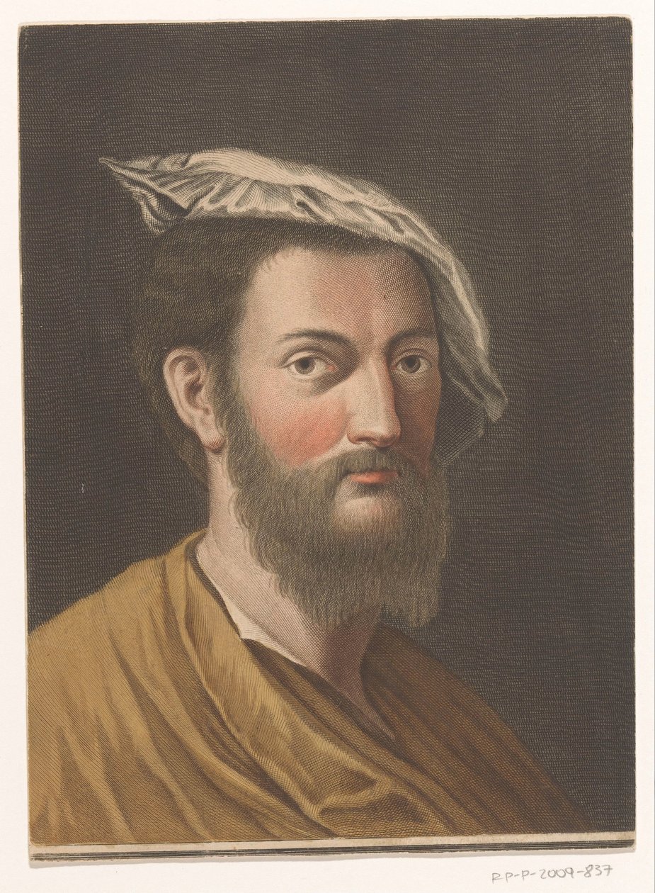Taiteilija Francesco Primaticcion muotokuva Taiteilijoiden muotokuvia (sarjan nimi) tekijältä Antonio Pazzi