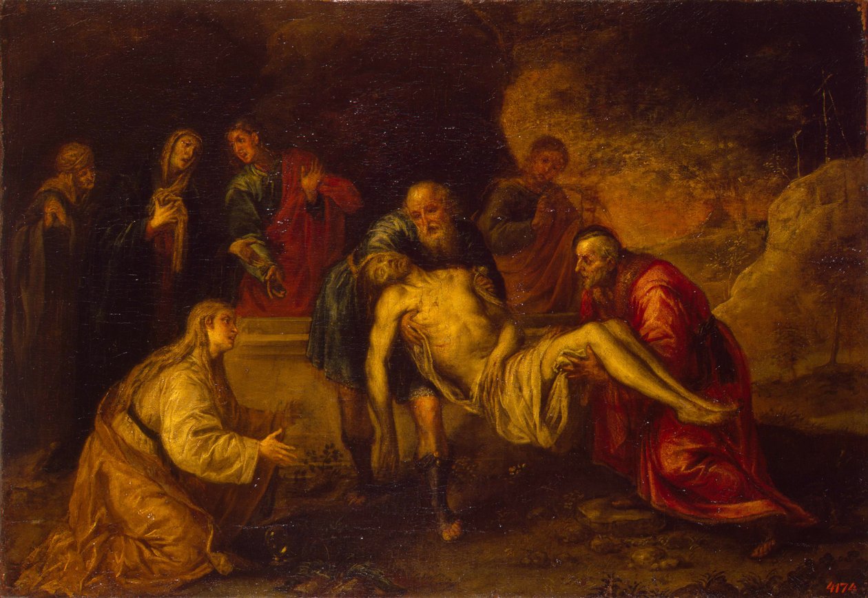 Kristuksen hautaus, vuosien 1640 ja 1650 välillä tekijältä Antonio Pereda y Salgado de