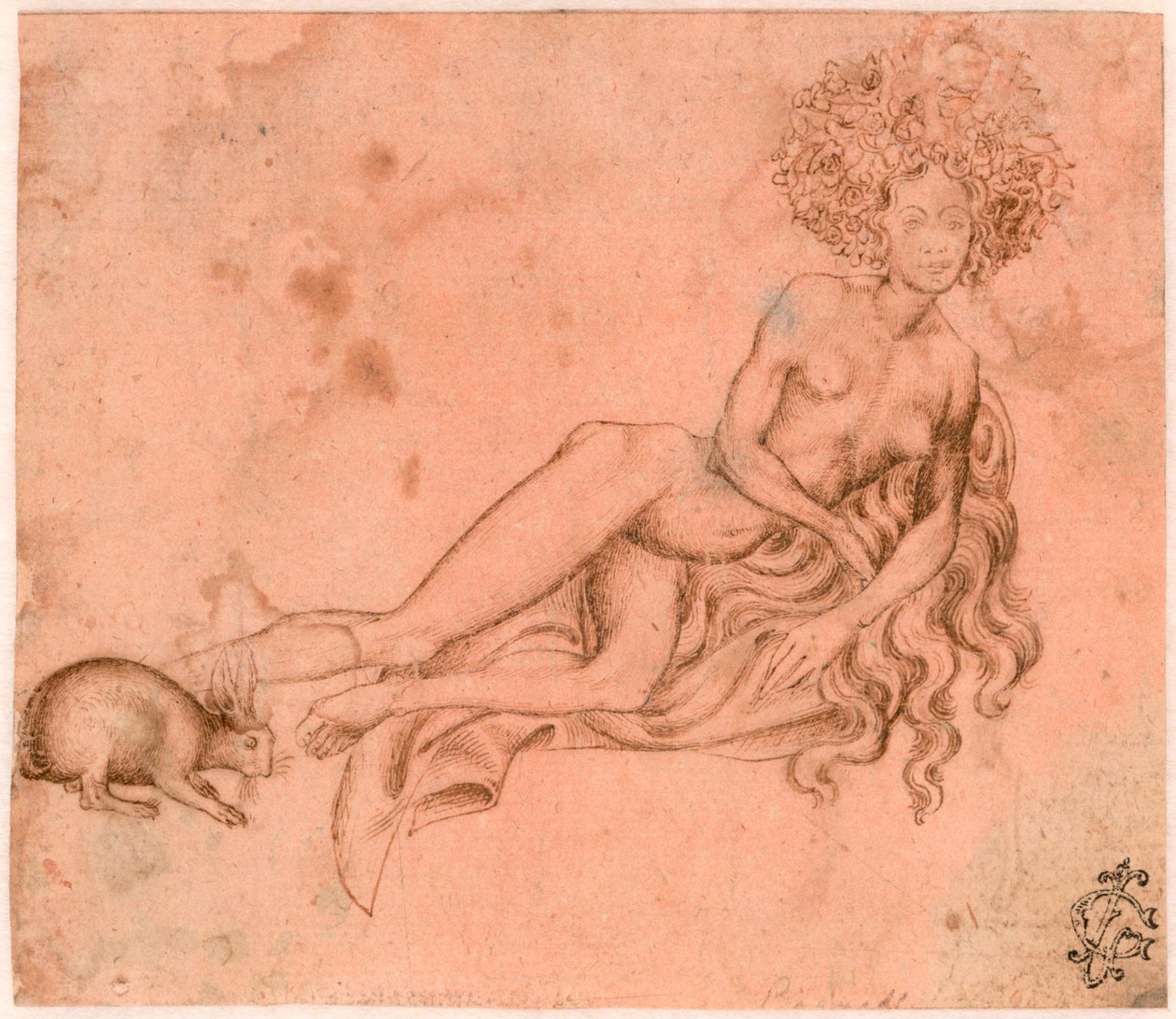 Allegorie de la Luxure (Luksusallegoria) Antonio Pisanello (1395-1455) Dessin a la plume vers 1426 Albertina, Vienne tekijältä Antonio Pisanello