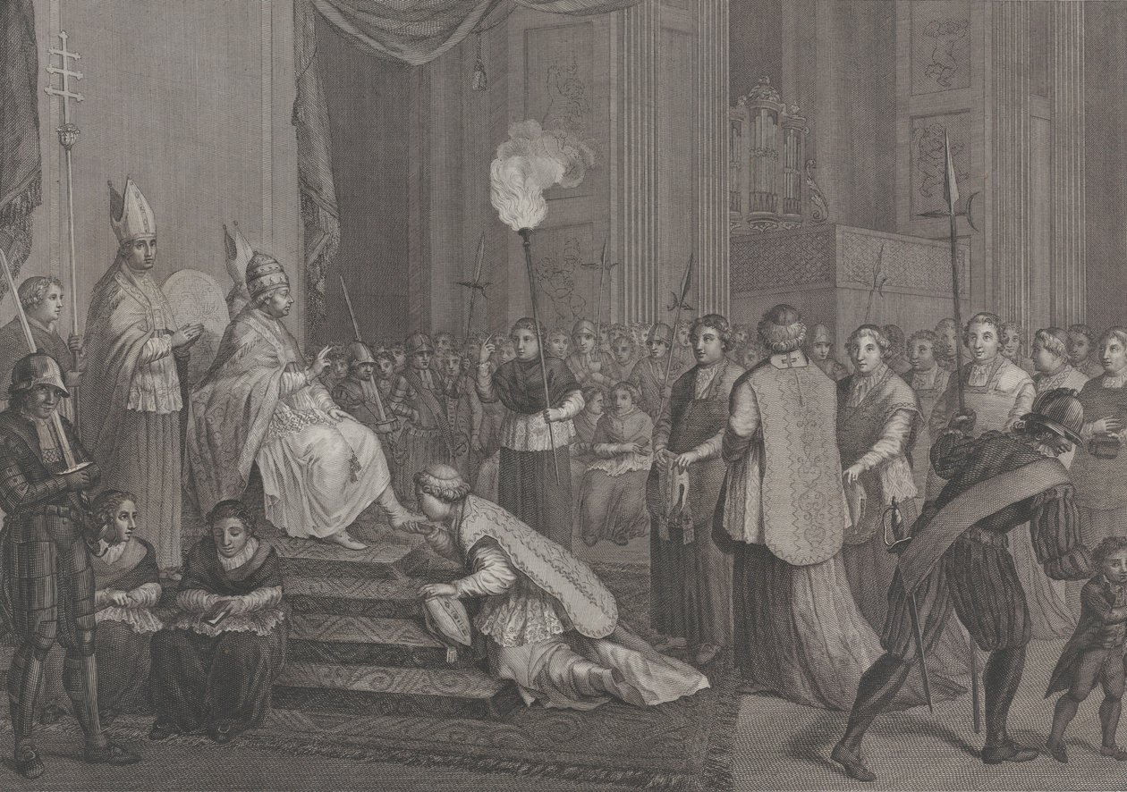 Paavi Pius VI:n kruunaus, 1801. tekijältä Antonio Poggioli