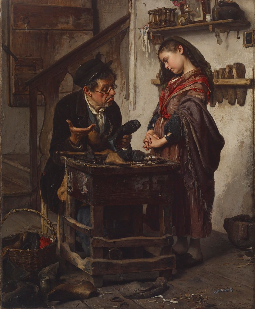 Toivoton tapaus, 1871 (öljy kankaalle) tekijältä Antonio Rotta