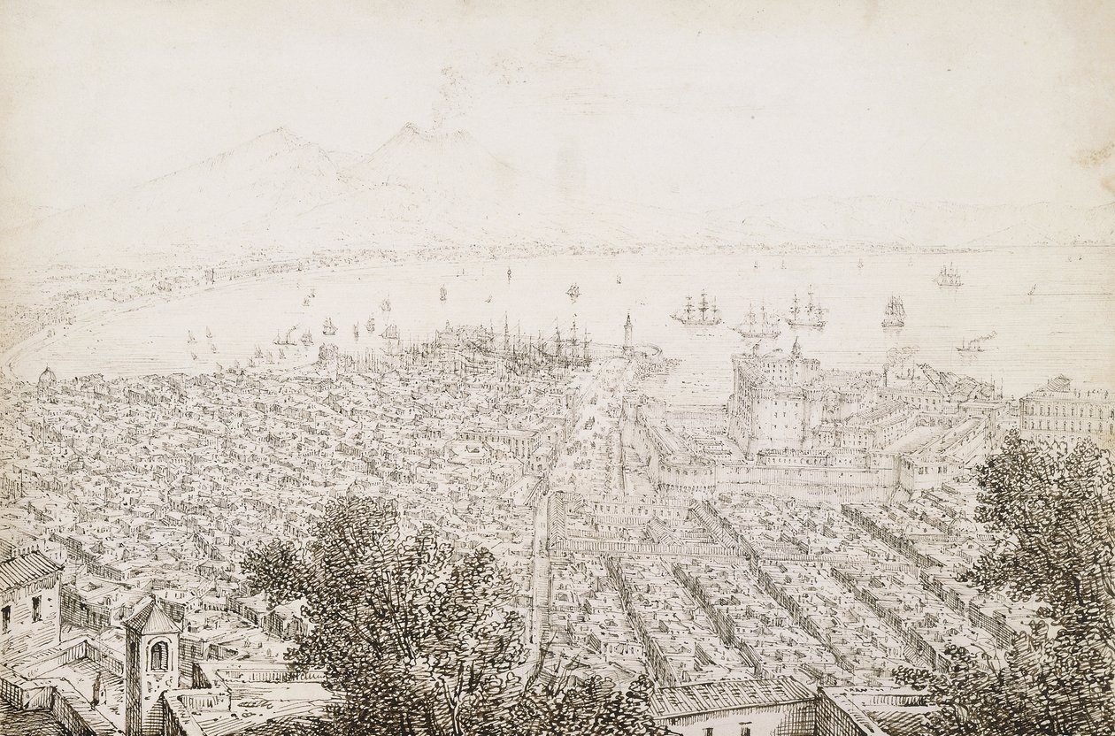 Panoraamanäkymä Napoliin tekijältä Antonio Senape