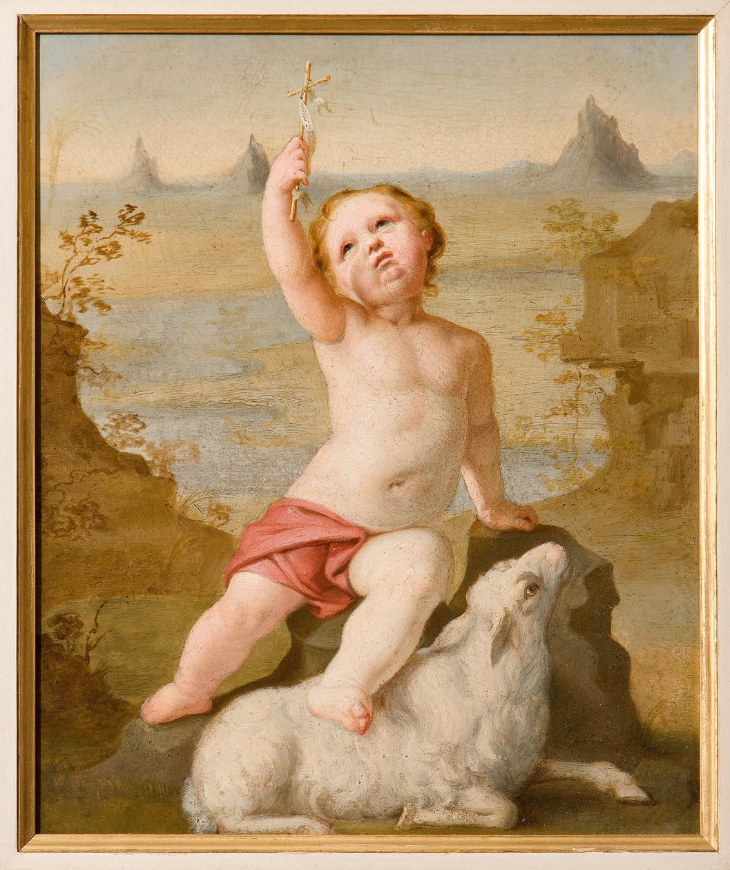 aInfant St. John (öljy pahville) tekijältä Antonio Simonazzi