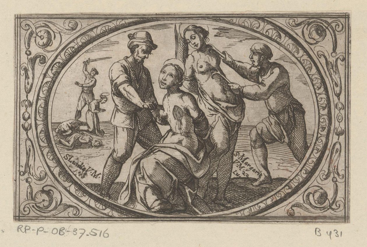 H. Licidia teoksessa H. Margarita Romeinse martelaressen (sarjan nimi) Imagini di moltes vergini Rom marttyyrikuolemassa (sarjan nimi) tekijältä Antonio Tempesta