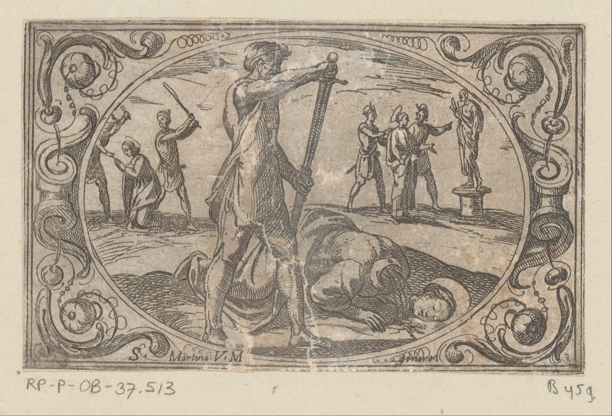 H. Martina Romeinse martelaressen (sarjan nimi) Imagini di moltes vergini Rom marttyyrikuolemassa (sarjan nimi) tekijältä Antonio Tempesta