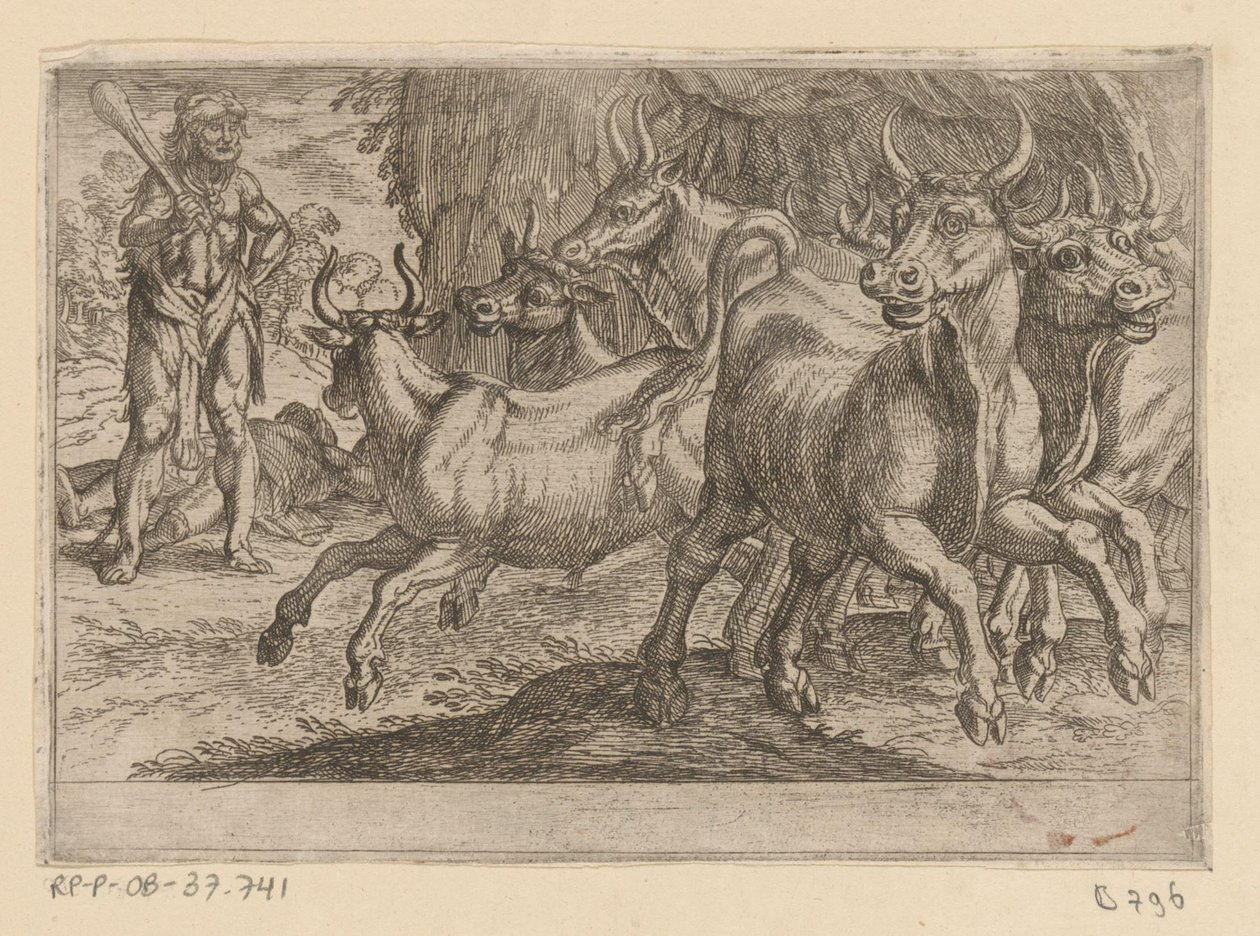 Hercules ja Geryonin karja The Twelve Labors of Hercules (sarjan nimi) tekijältä Antonio Tempesta