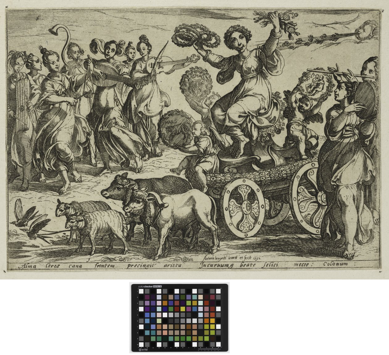 Neljä vuodenaikaa: Kevät, 1592 tekijältä Antonio Tempesta