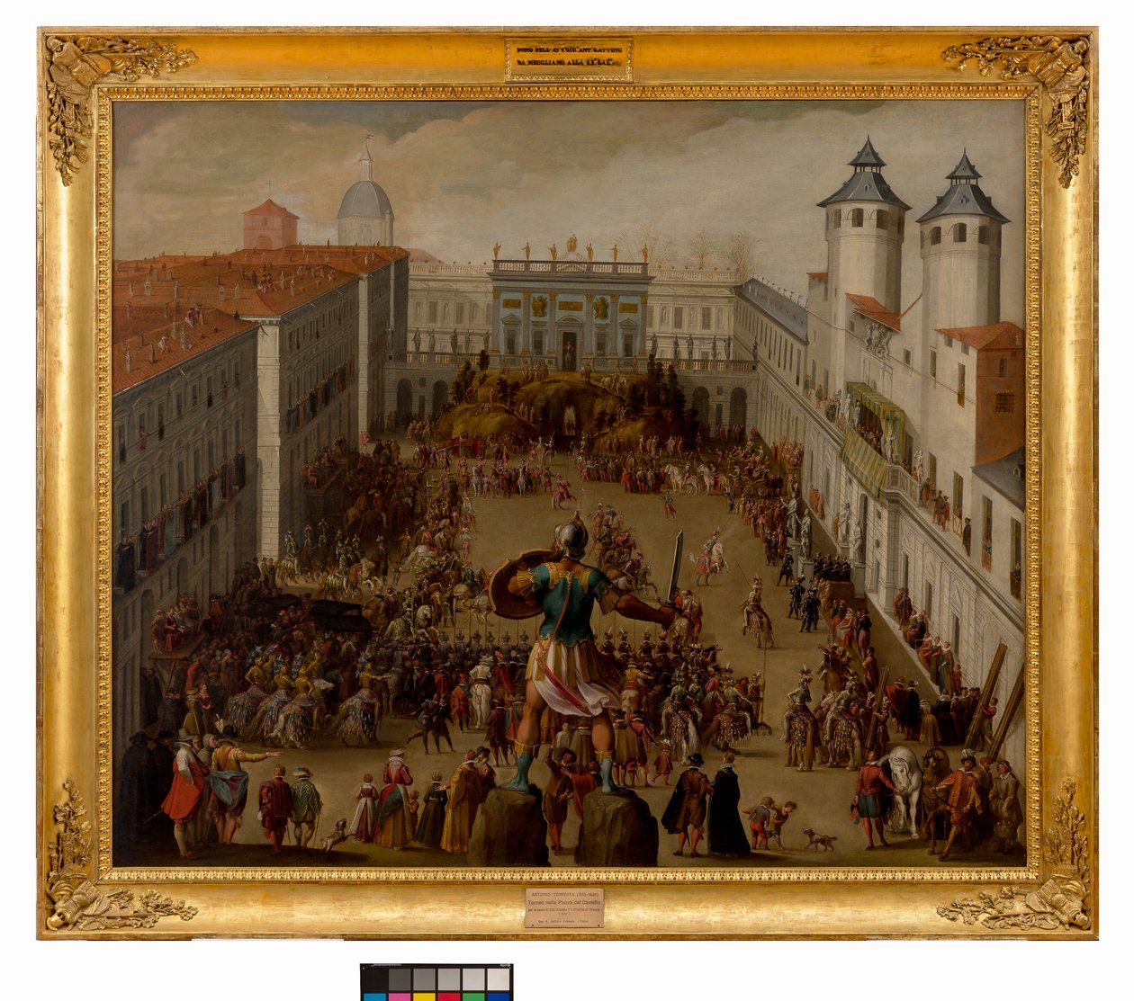 Turnaus Piazza del Castellossa Torinossa, 1620 tekijältä Antonio Tempesta