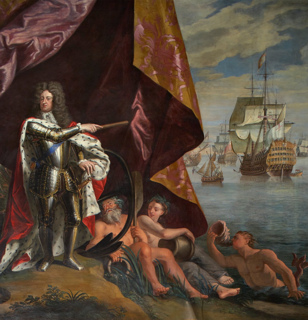 George, Tanskan prinssi, Englannin yliamiraalina, yksityiskohta The Queen