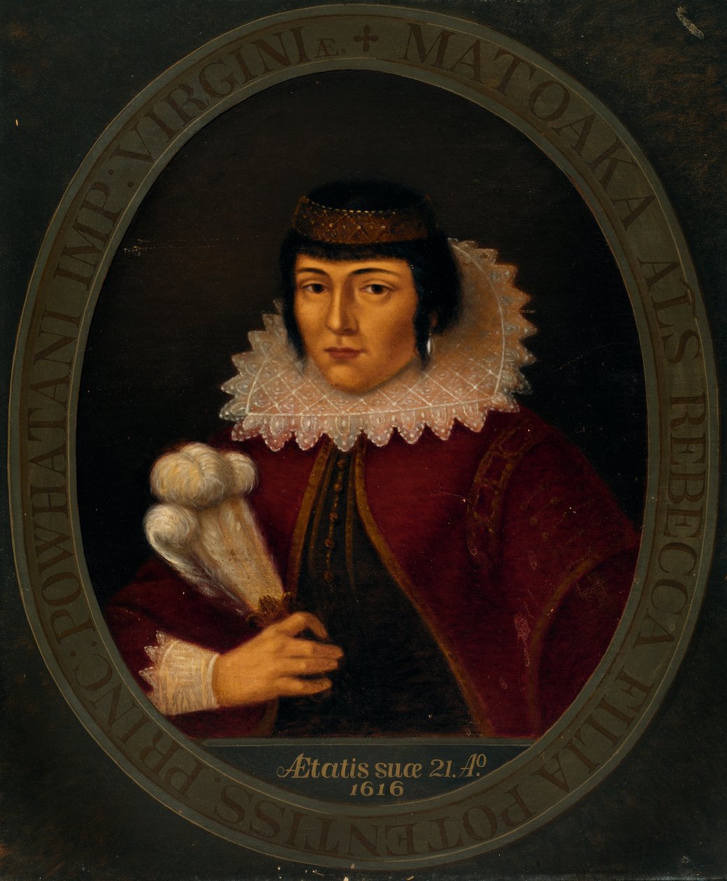 Pocahontas, n. 1890. tekijältä Antonio Zeno Shindler