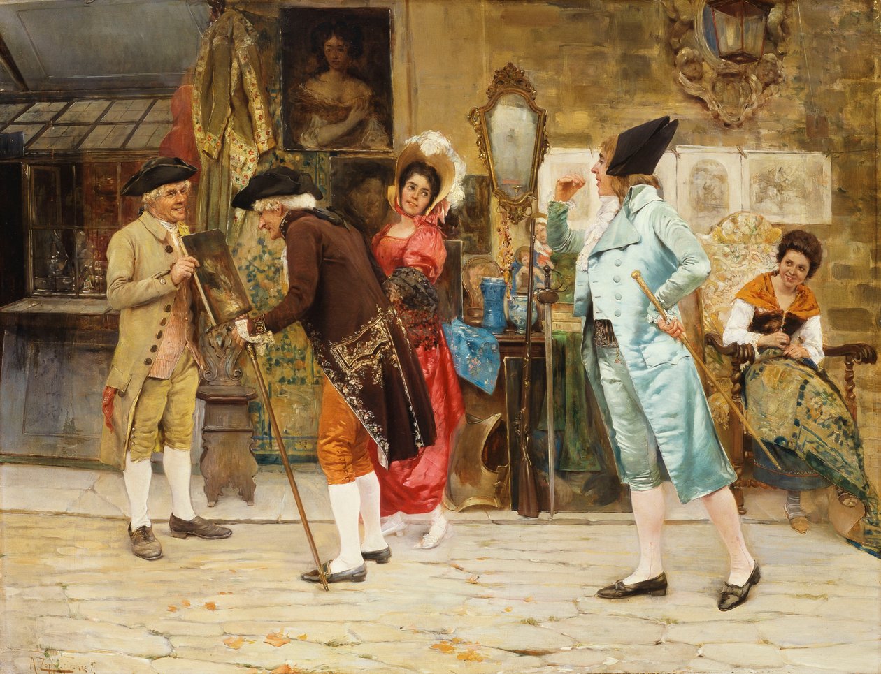 Old Curio Shop, 1892 tekijältä Antonio Zoppi