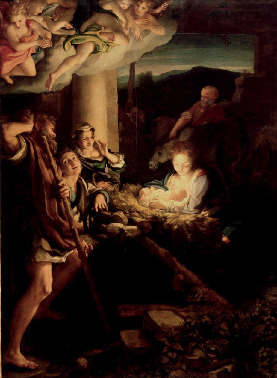 Pyhä yö, 1527-1530 tekijältä Antonio da Correggio
