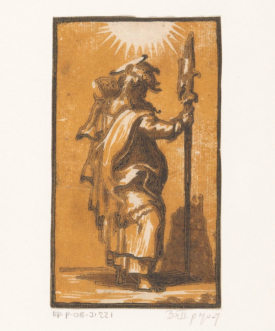 Pyhä Matteus Kristus ja kaksitoista apostolia (sarjan nimi) tekijältä Antonio da Trento (attributed to)