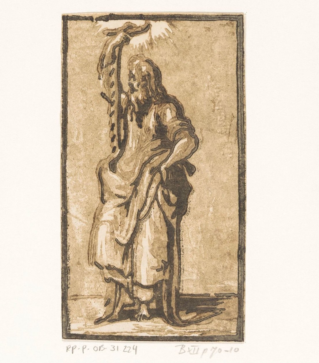 Pyhä Simon Kristus ja kaksitoista apostolia (sarjan nimi) tekijältä Antonio da Trento (attributed to)