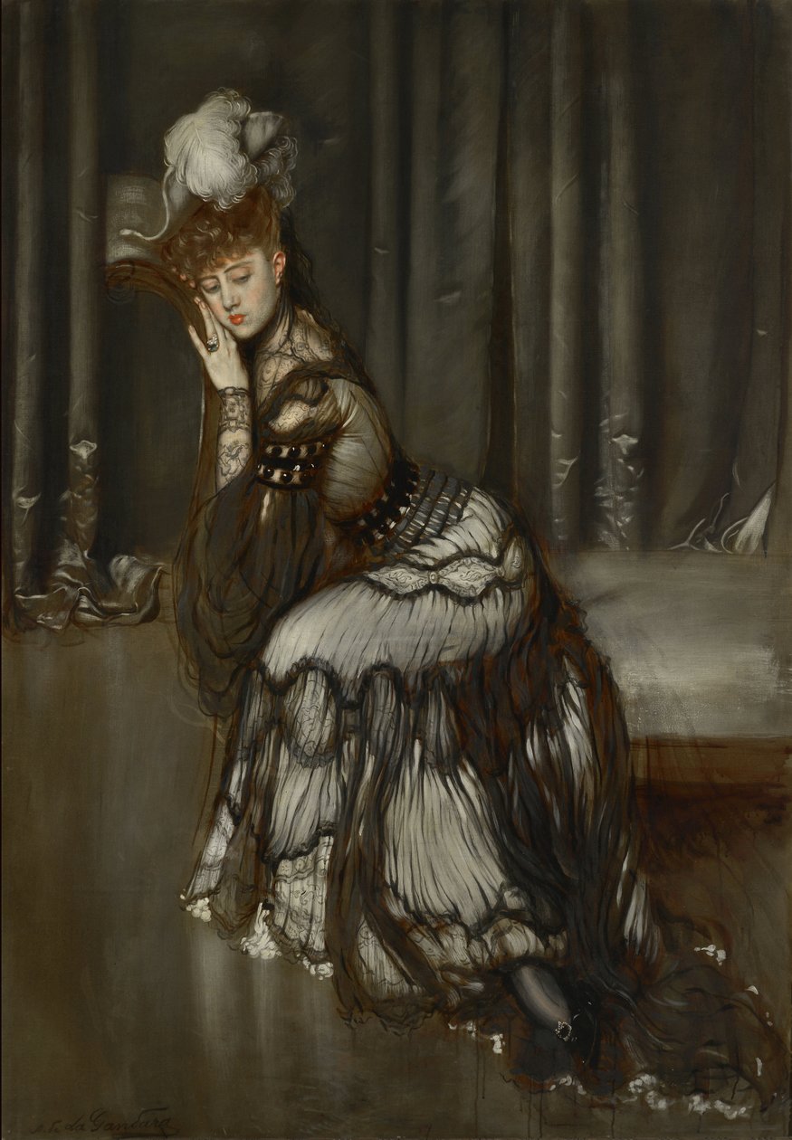 Antonio la Gandaran (1861-1917) maalaus Madame Salvatorista tekijältä Antonio de la Gandara