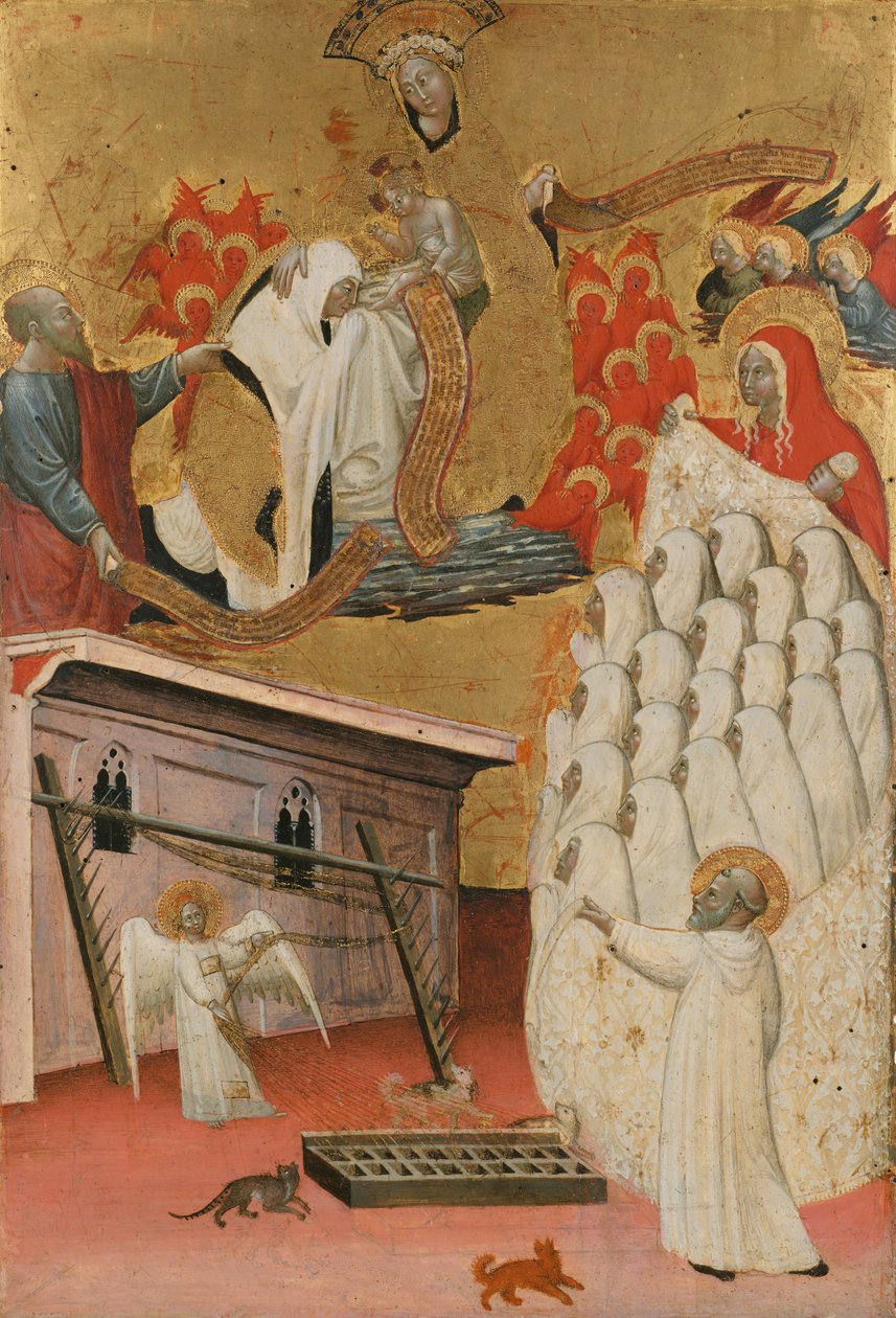 Santa Francesca Romana Neitsyt pukeutunut, n. 1445. tekijältä Antonio del Massaro da Viterbo