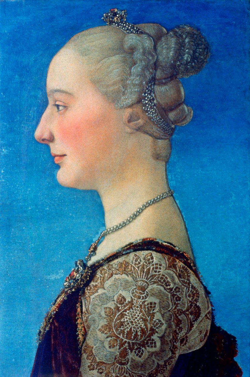 Naisen muotokuva, c1453-1498 tekijältä Antonio Pollaiuolo