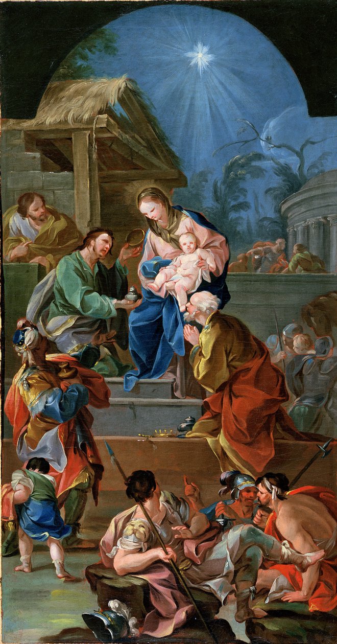 Maagien palvonta, 1700-luvun puoliväli (katso 200955) tekijältä Antonio the Elder Gonzalez Velazquez