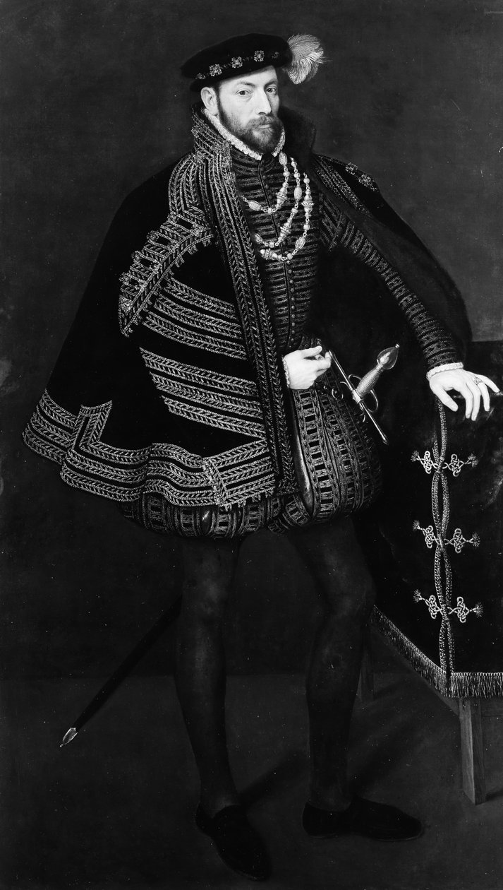 Miehen muotokuva, mahdollisesti Ottavio Farnese 1524-1586, Parman ja Piacenzan herttua, 1563. tekijältä Antonis Mor