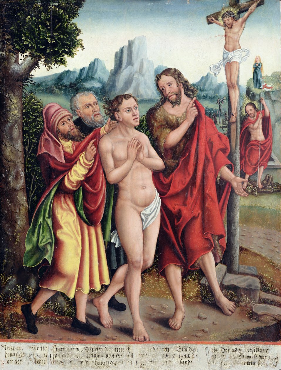 Allegoria ihmiskunnan pelastuksesta, vuoden 1530 jälkeen tekijältä Antonius Heusler