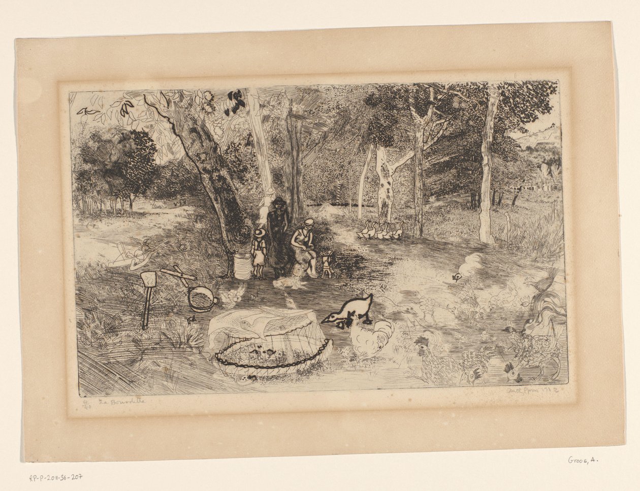 La Bourdelle (alkuperäinen nimi esineessä) tekijältä Antony Groos (signed by artist)