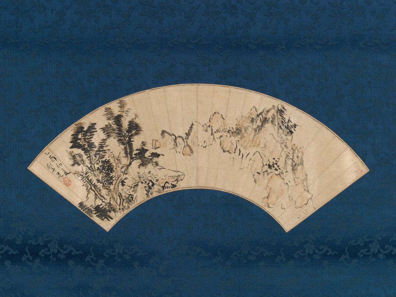 Teetä valmistamassa vuoristorotossa, 1825. tekijältä Aoki Mokubei