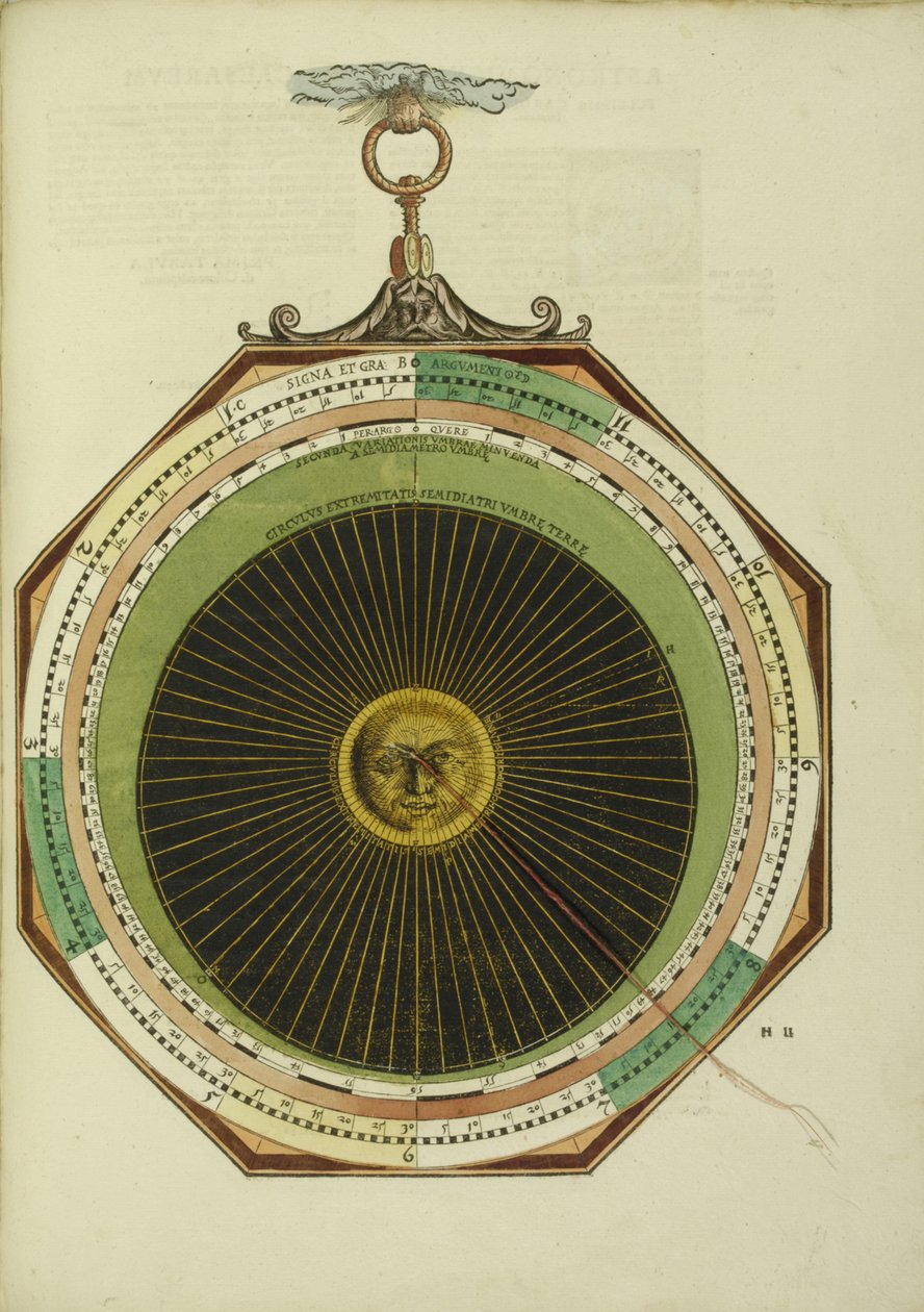 Tähtitieteellinen Caesareum, 1540 tekijältä Apian