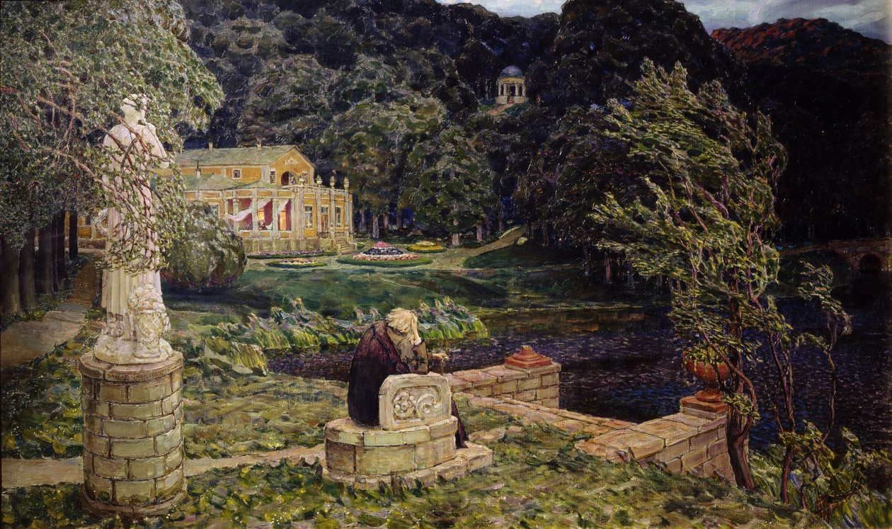 Vanhassa puistossa. Kaikki menneisyydessä, 1926 tekijältä Apollinari Mikhailovich Vasnetsov