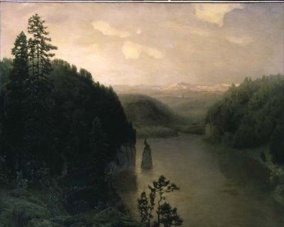 Gornoje-järvi Uralilla tekijältä Apollinari Mikhailovich Vasnetsov