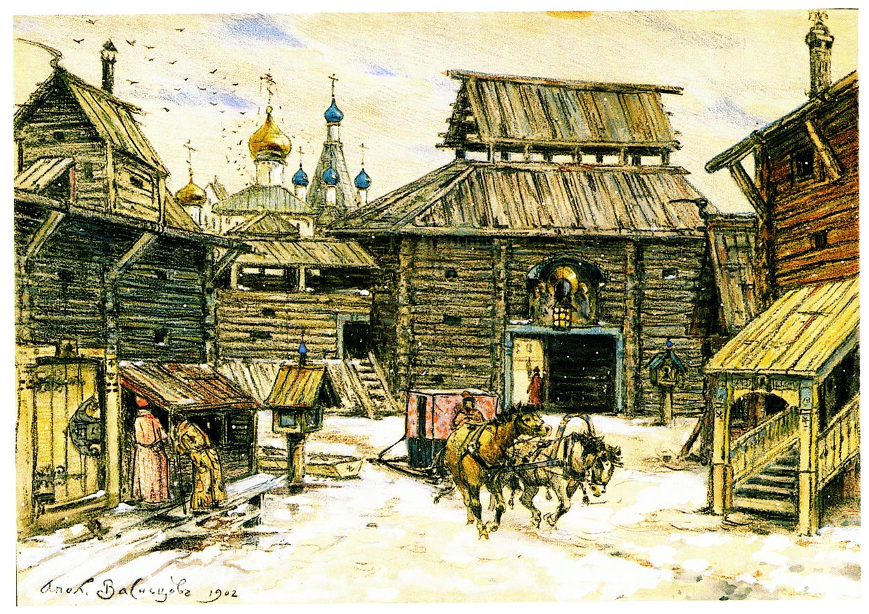 Vanha Moskova. Puinen kaupunki, 1902 tekijältä Apollinari Mikhailovich Vasnetsov