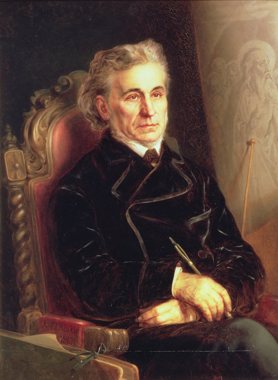 Fjodor Brunin (1799-1875) muotokuva, 1871. tekijältä Apollinary Goravsky