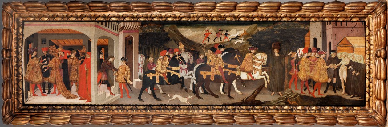 Griseldan tarina, n. 1440. tekijältä Apollonio di Giovanni di Tommaso