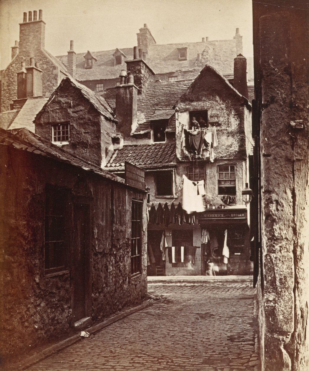 "Timber Fronted House, Cowgate", Edinburgh tekijältä Archibald Burns