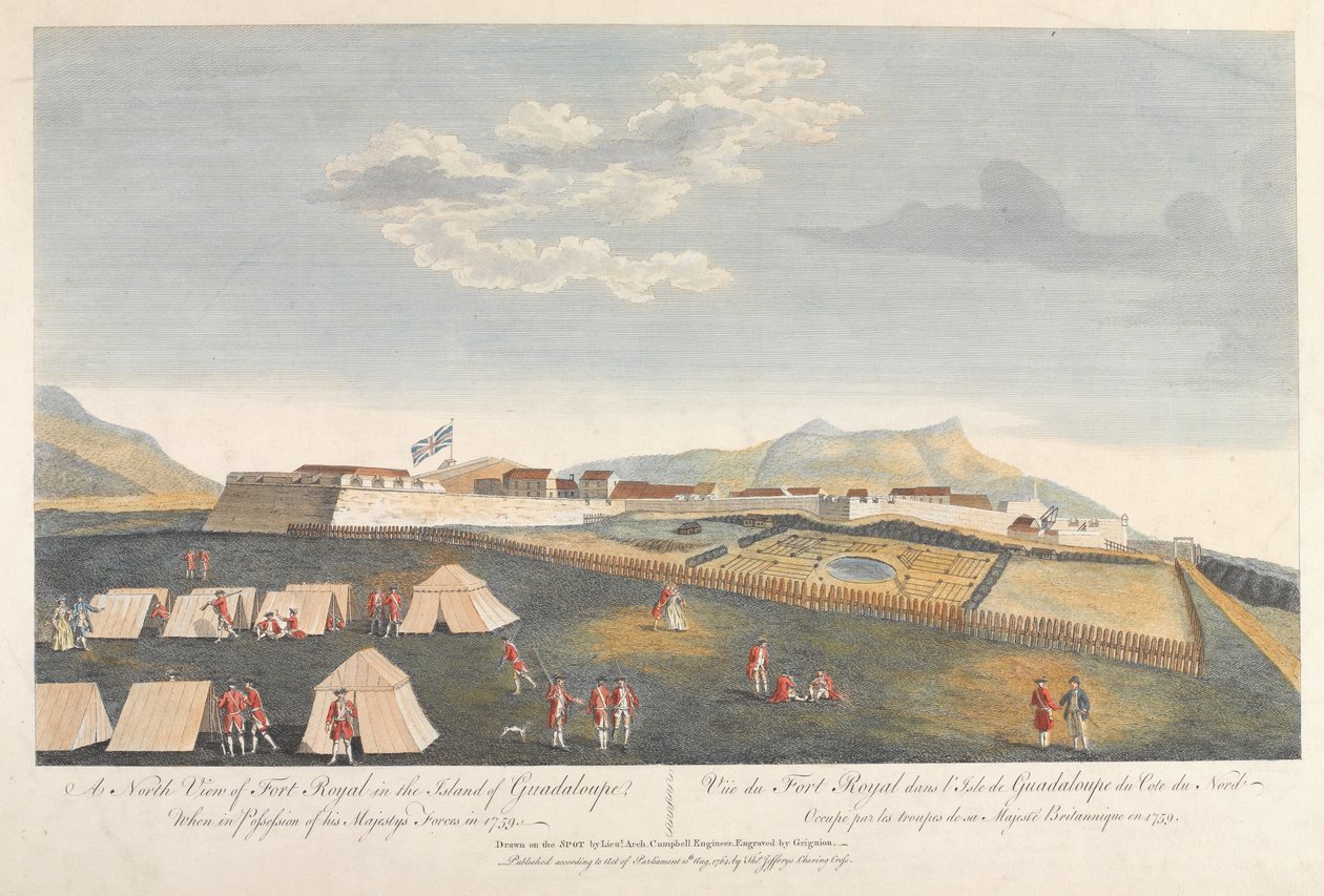 Fort Royal, Guadeloupe, 1759 tekijältä Archibald Campbell