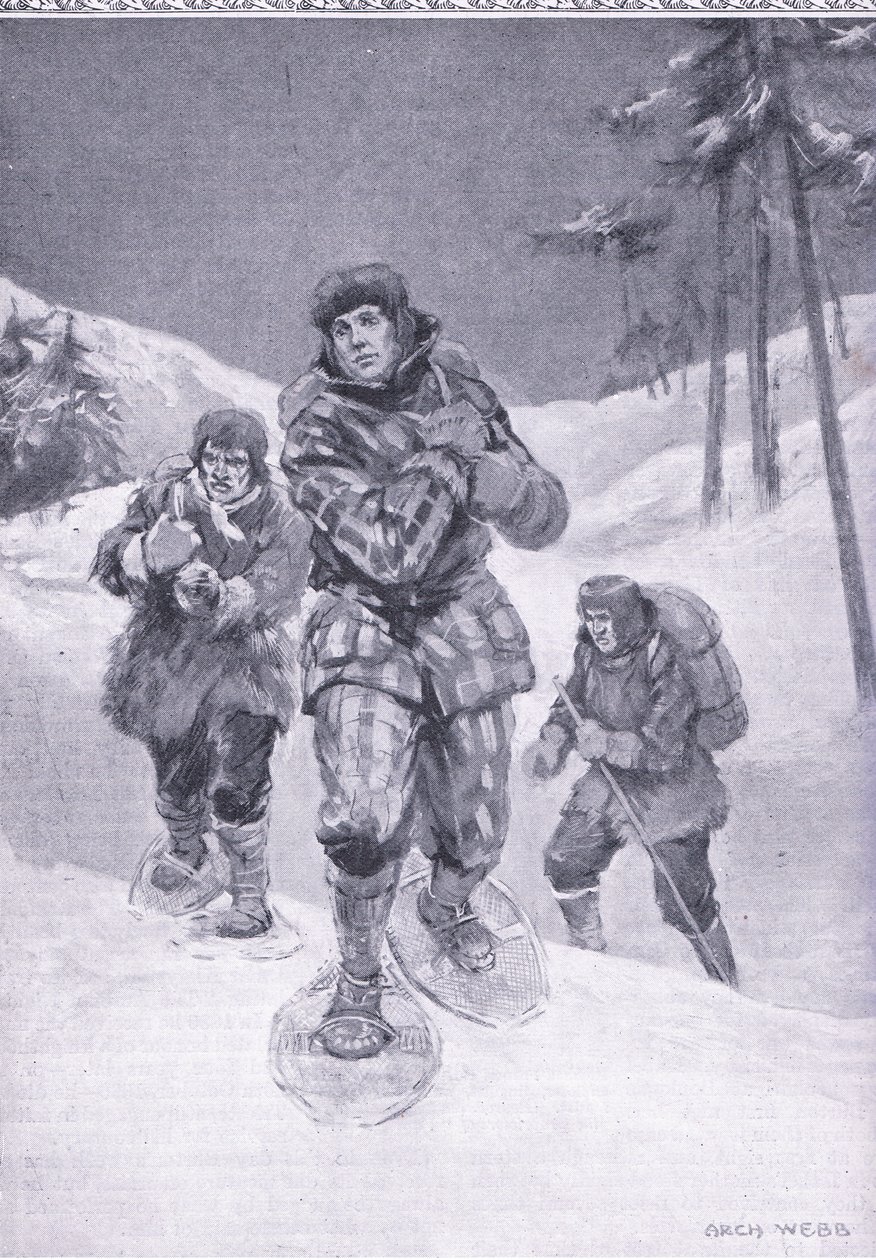 Jäljettömän jätteen kautta Labradoriin (Donald Smith), kuva Cassells Romance of Famous Livesista, n. 1940 tekijältä Archibald Webb