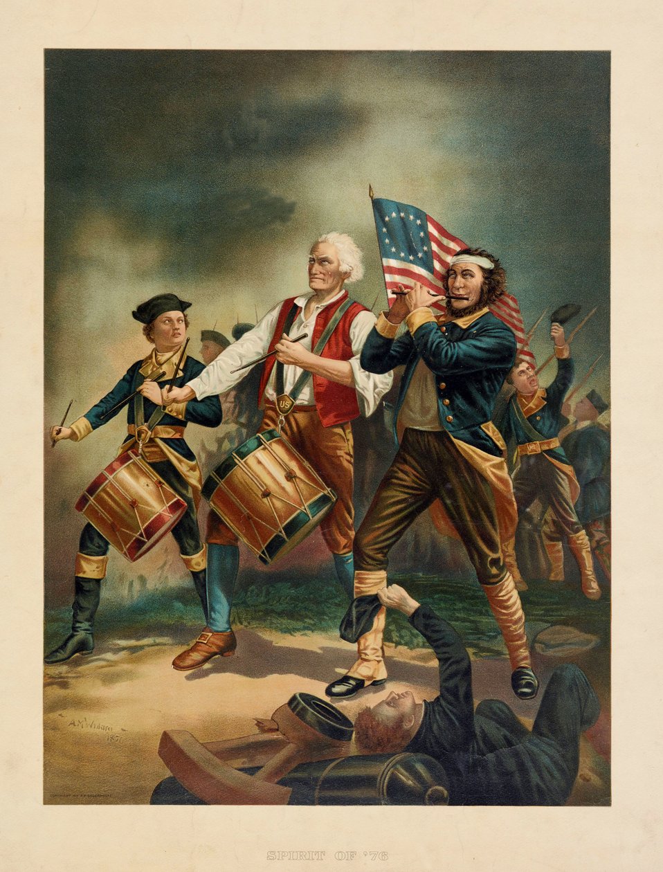 Spirit of 76, pub. 1898 tekijältä Archibald Willard