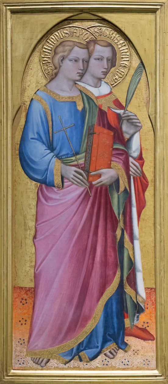 Pyhä Filippus apostoli ja Grisante tekijältä Aretino Luca Spinello or Spinelli