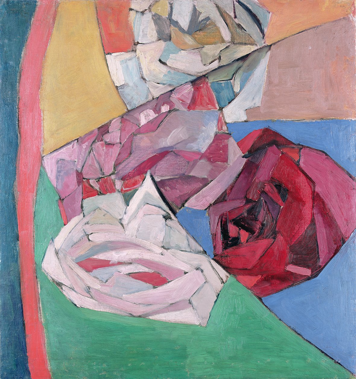 Sävellys, n. 1914–1916 tekijältä Aristarkh Vasilievic Lentulov