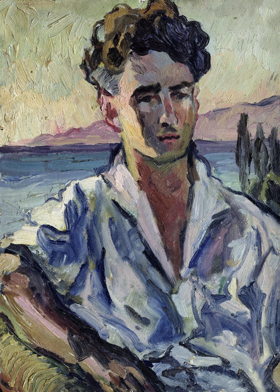 Iosif Utkin, 1931 (öljy pahville) tekijältä Aristarkh Vasilievic Lentulov
