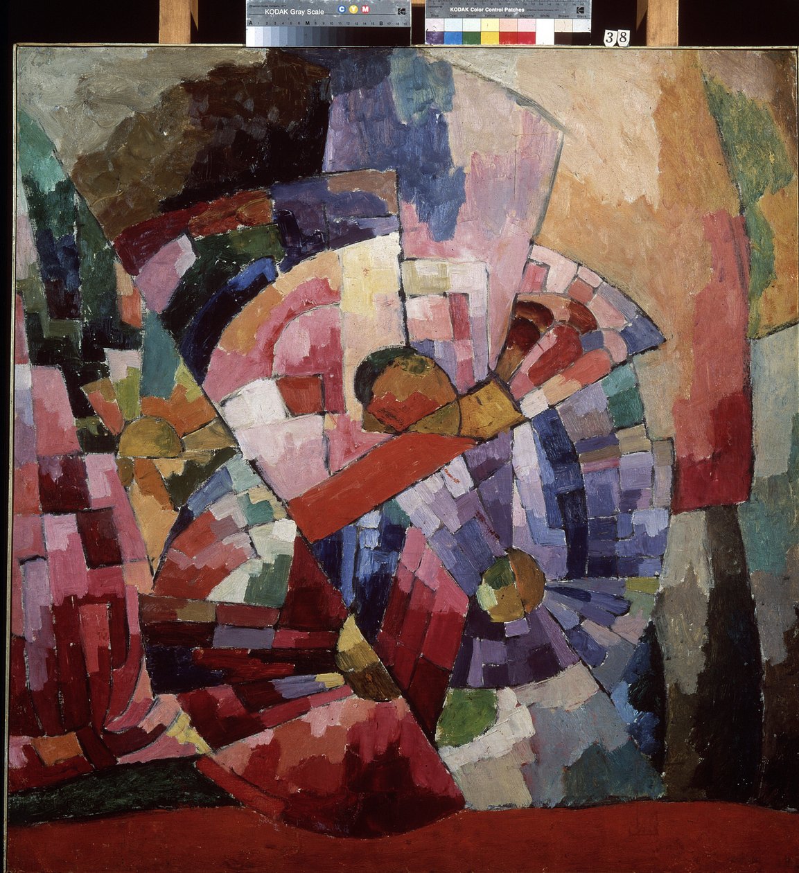 Asterit (asterit). Kubistinen asetelma. Aristarkh Vasilyevich Lentulovin (1882-1943) maalaus öljy kankaalle tekijältä Aristarkh Vasilievic Lentulov