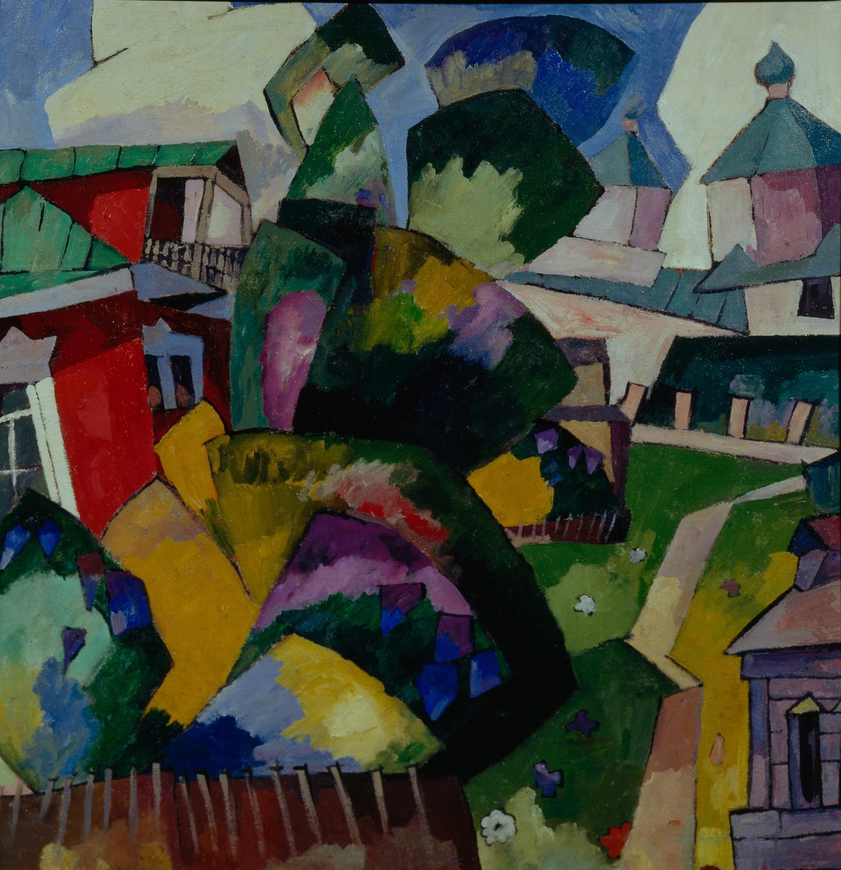 Maisema, 1900-1910 luvut tekijältä Aristarkh Vasilievic Lentulov