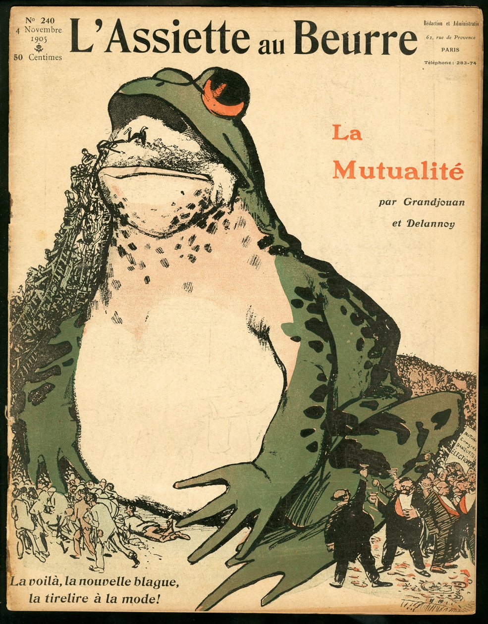 Kansi "" L’Plate au beurre", numero 240, Satiric in Colors tekijältä Aristide Delannoy