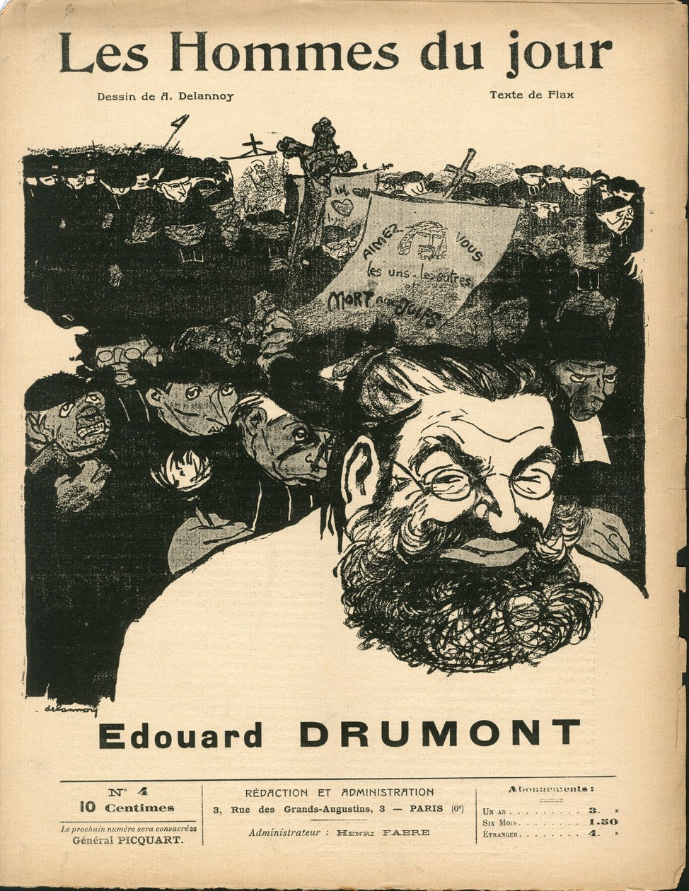 "Les Hommes du jour" -lehden kansi, numero 4. tekijältä Aristide Delannoy