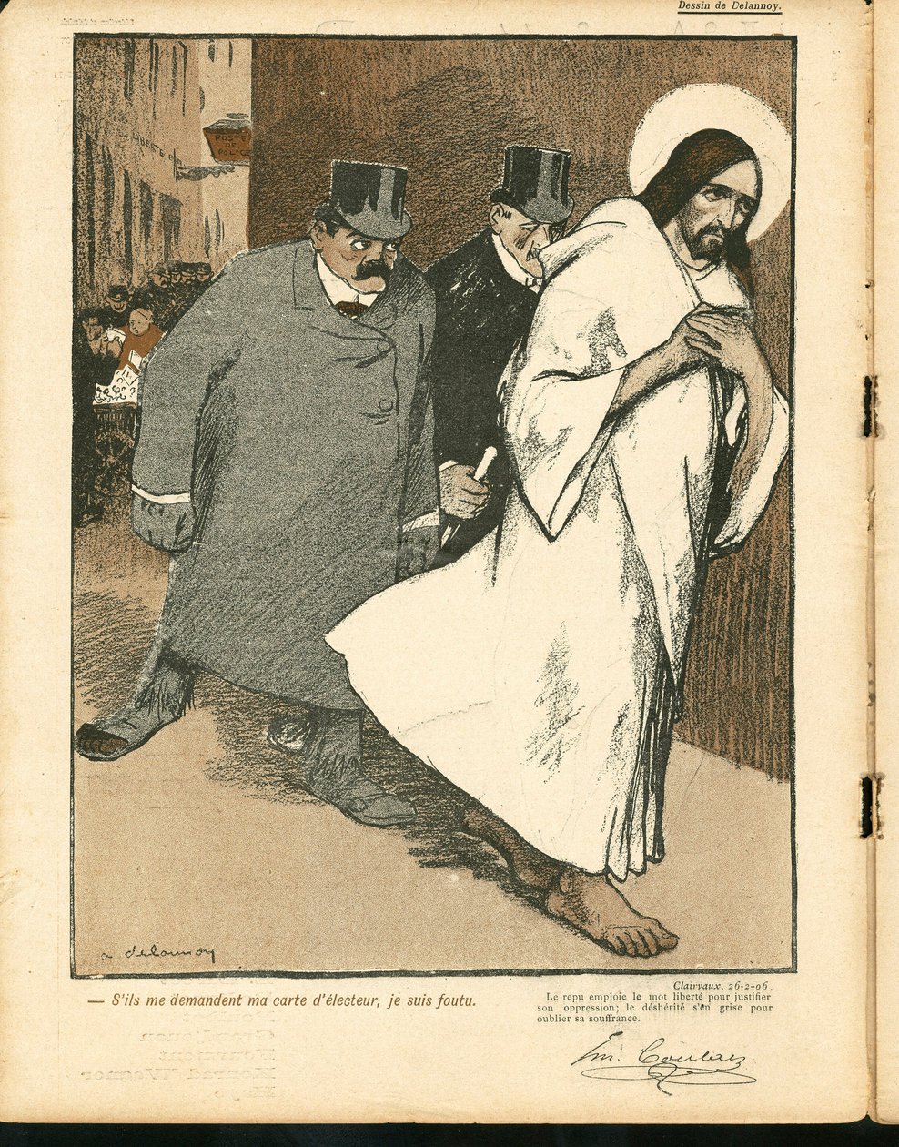The Butter Plate, numero 263, Satiirinen väreissä tekijältä Aristide Delannoy
